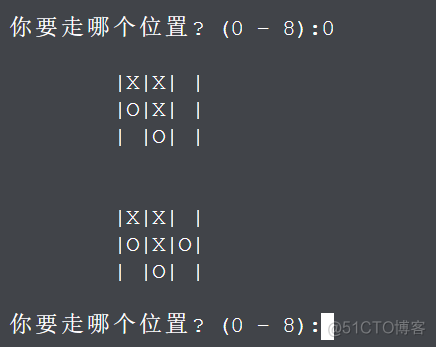 python 井字棋-文字版(上）_python_05