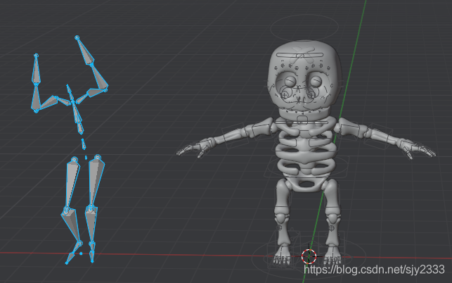 Blender-绑定动画Auto-Rig Pro 重映射动捕FBX 小K结合 的问题以及解决_关键帧_03