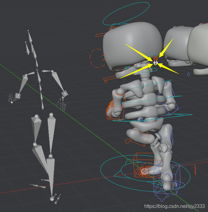 Blender-绑定动画Auto-Rig Pro 重映射动捕FBX 小K结合 的问题以及解决_blender_15