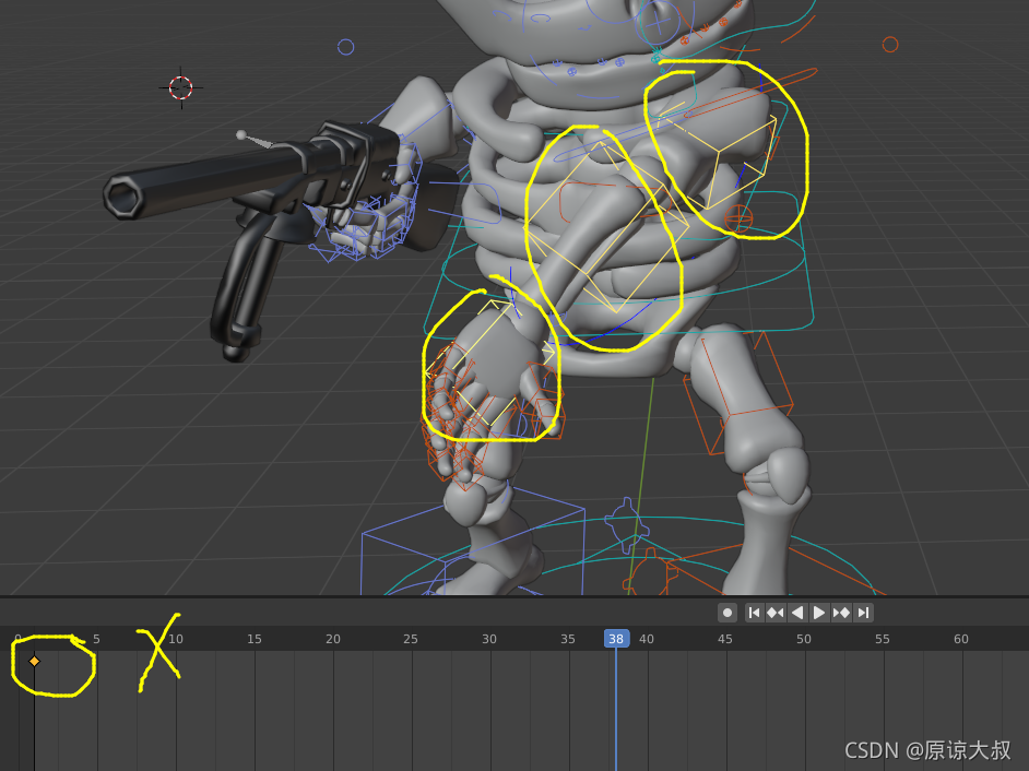 Blender-绑定动画Auto-Rig Pro 重映射动捕FBX 小K结合 的问题以及解决_重定向_38