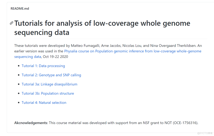 Population genomic inference from low-coverage whole-genome sequencing data  - physalia-courses