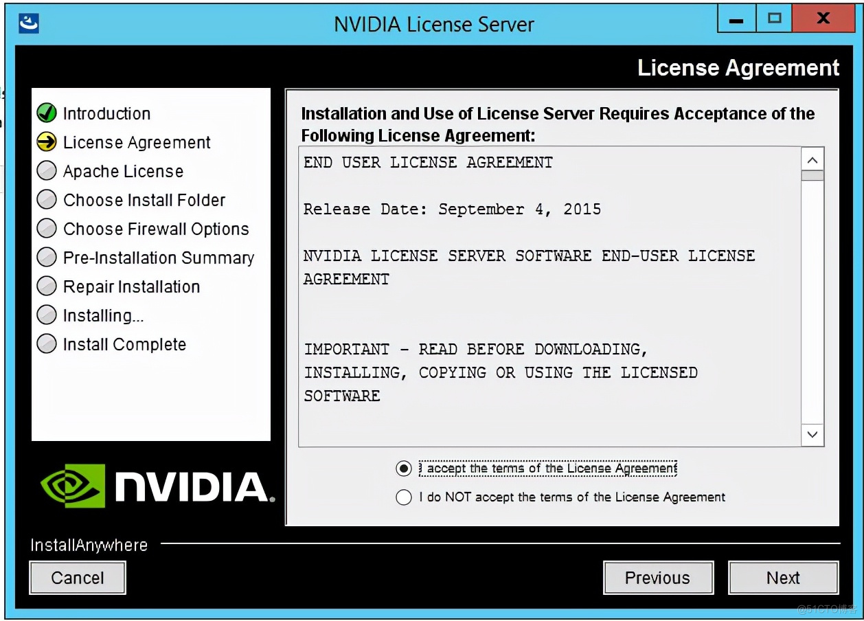 NVIDIA vGPU License服务器安装过程_显卡虚拟化_06