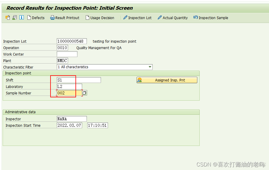 SAP QM高阶之检验点(Inspection Point)_检验点_12