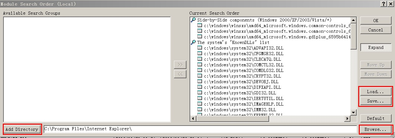 dependency walker检查dll依赖关系目录设置的问题_搜索_03