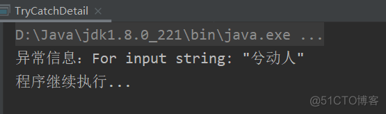 【JavaSE】 try-catch 异常处理_java try-catch