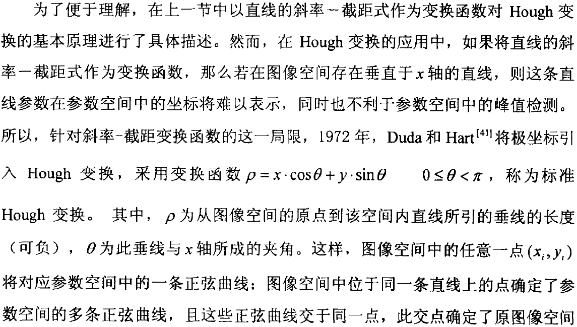 基于极坐标参数方程的直线Hough变换_其他