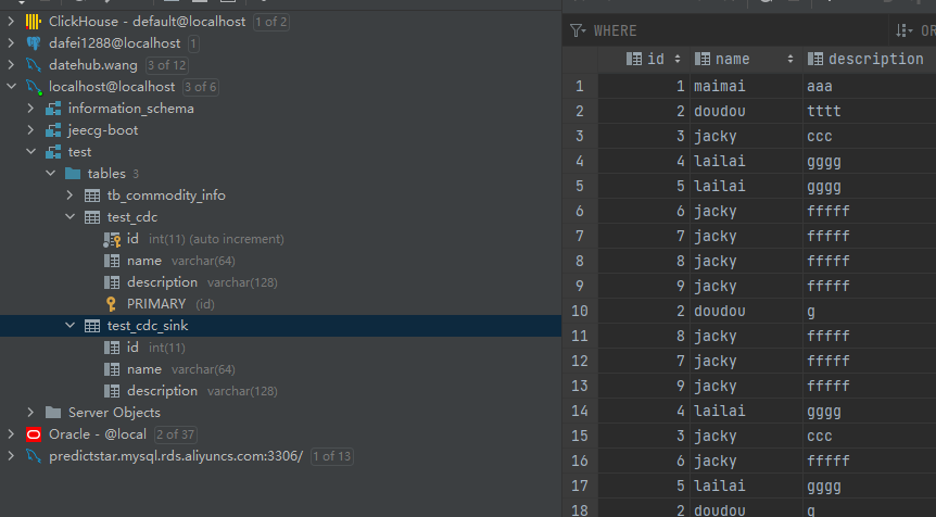 Flink CDC实现数据增量备份到ClickHouse实战_java_05