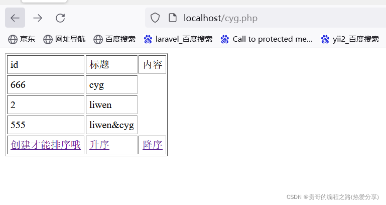 php实现排序功能(提供全部)_数据库