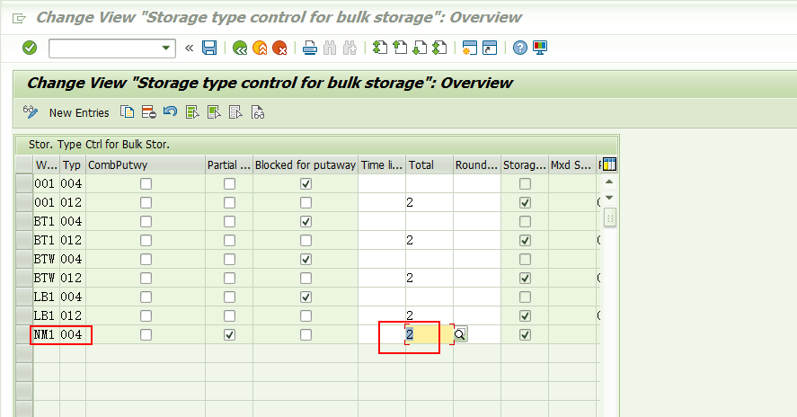 SAP WM中阶LT06对物料做上架报错 -Definition of totals level is missing for storage type 004 -_报错信息_08