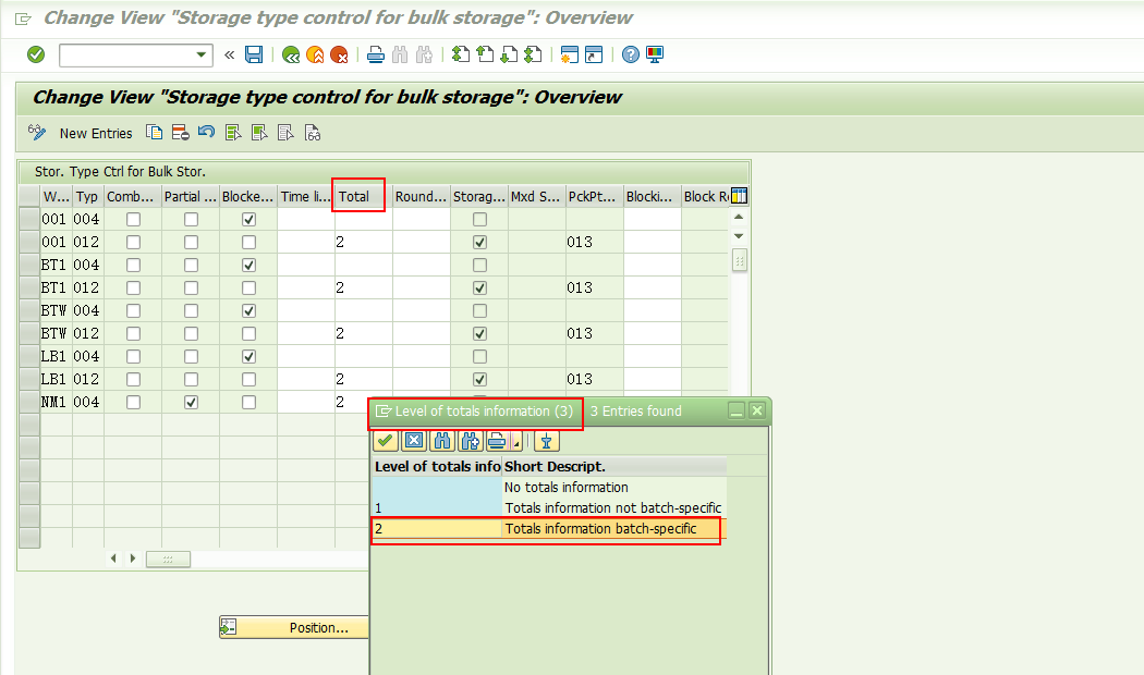 SAP WM中阶LT06对物料做上架报错 -Definition of totals level is missing for storage type 004 -_SAP WM_09