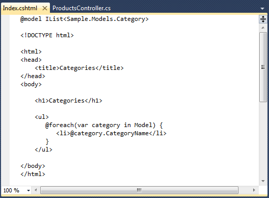 ASP.NET MVC3: Razor 中的布局_mvc_03