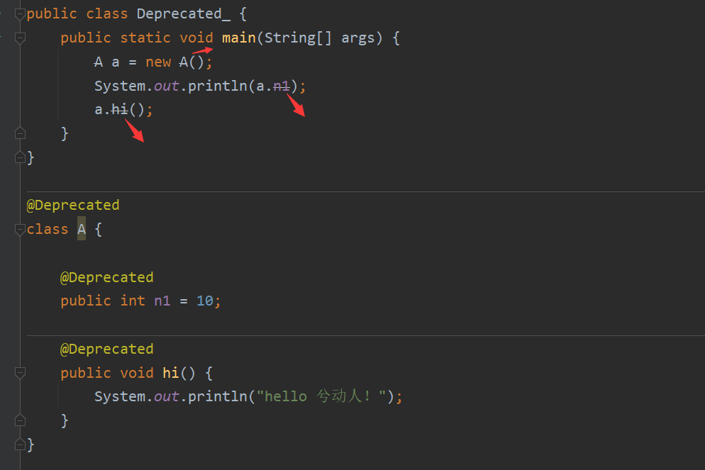 【Java】Deprecated 注解_Deprecated 注解