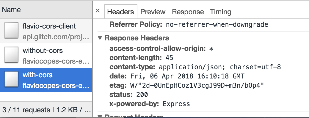 Express处理跨域请求 / 如何通过设置CORS允许跨域请求_node.js_02