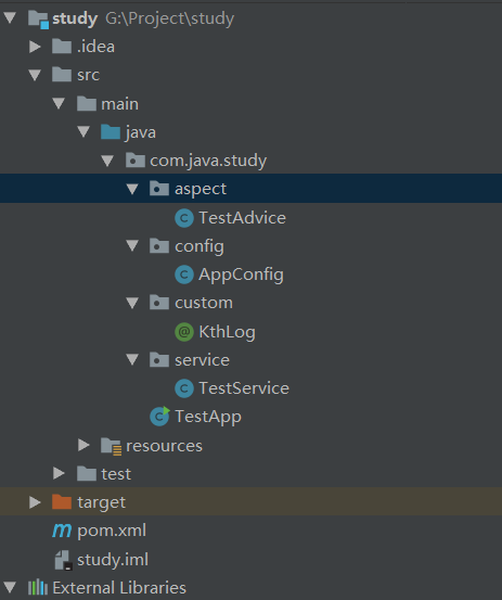 Spring：SpringAop配合自定义注解实现切面编程_java