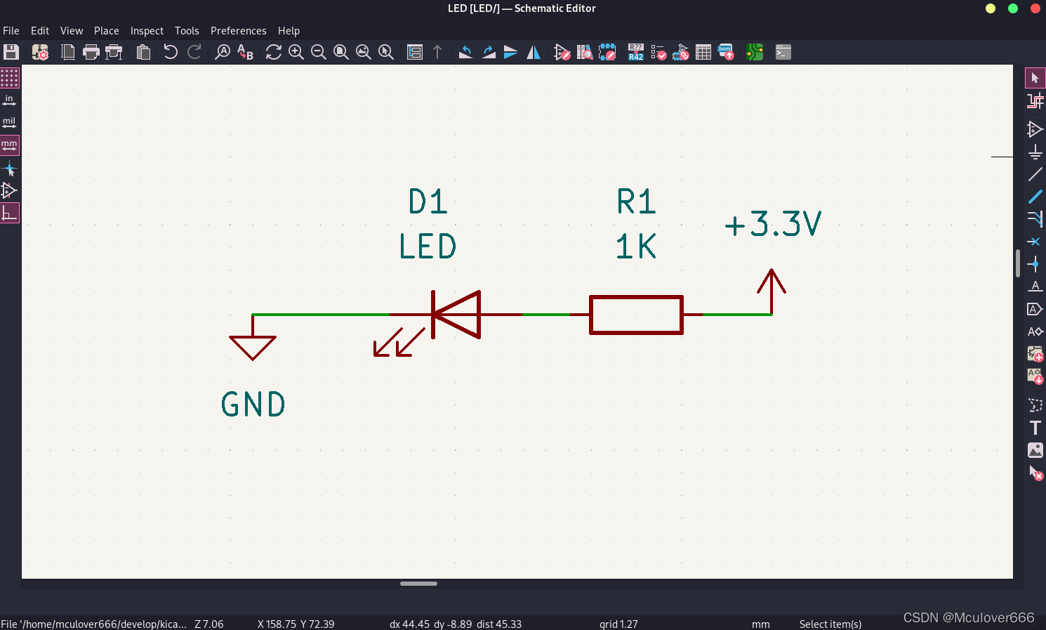 KiCad | Arch LInux安装KiCad 6.0及使用体验_原理图_09