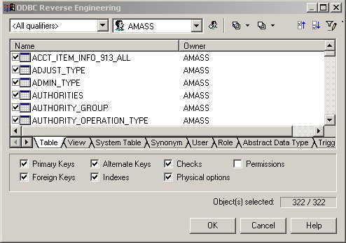 PowerDesigner oracle 反向工程到cdm文件_login_05