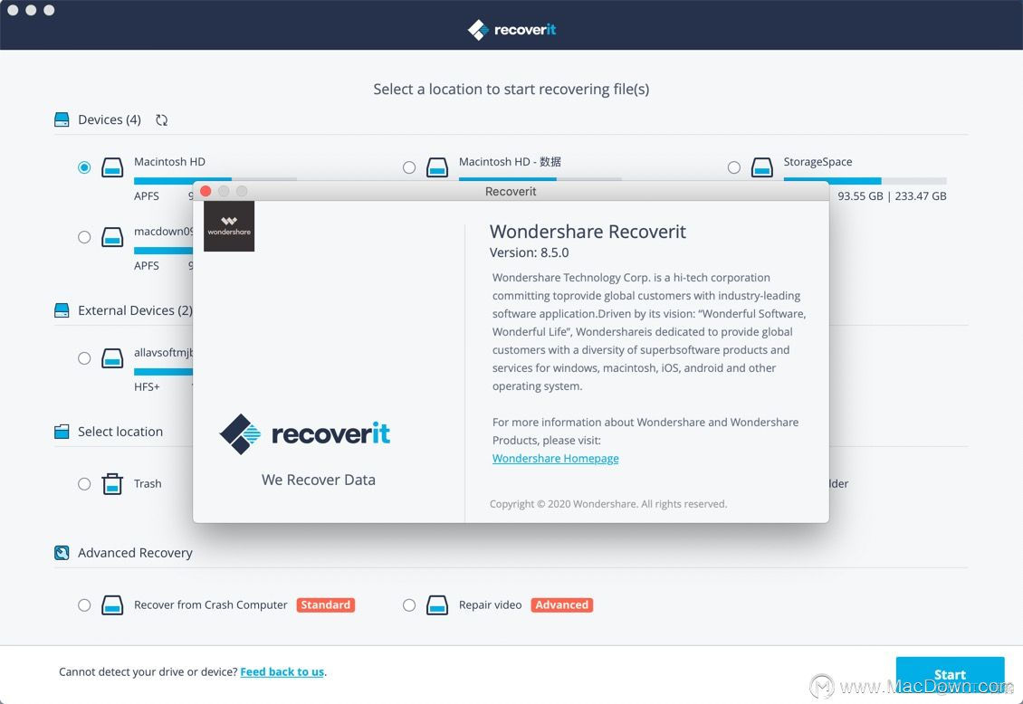 Wondershare Recoverit for Mac(数据恢复软件)免激活版_数据恢复软件