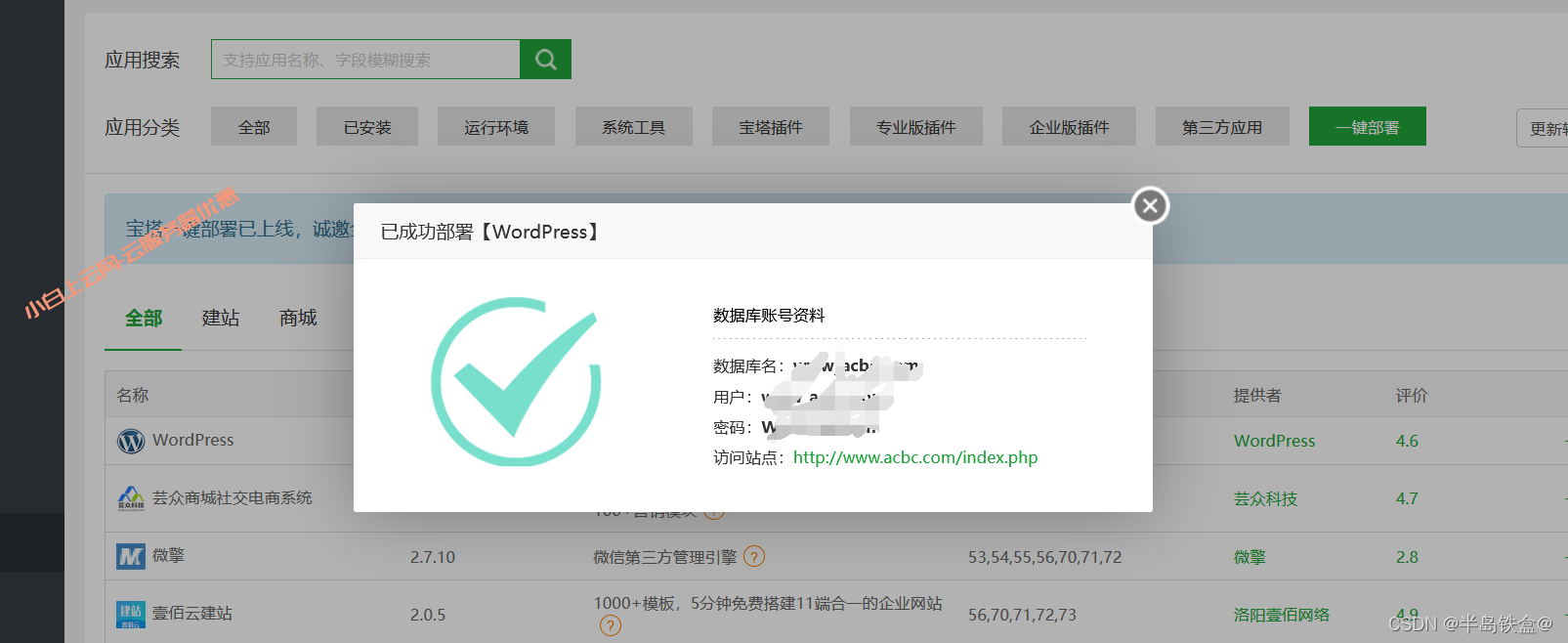 WordPress+宝塔面板搭建个人博客系统（超级简单的方法）！_阿里云_09