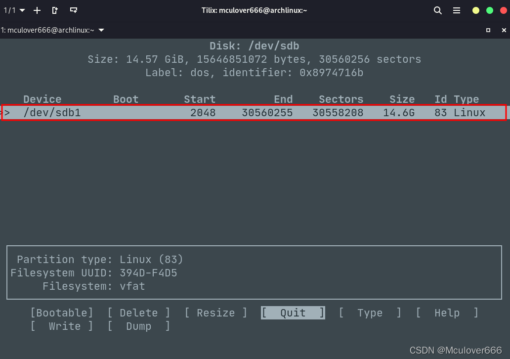 Cfdisk как пользоваться linux