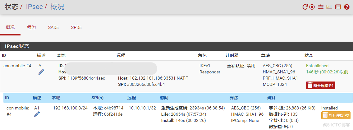 移动端通过IPsec访问pfSense防火墙配置指南_pfsense ipsec 远程_15