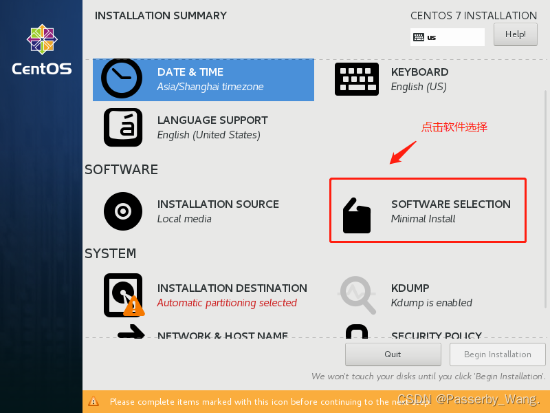 VMware安装Centos 7（完整版图文教程）_主机名_14