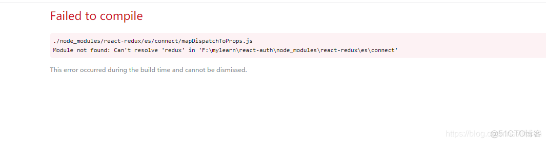 解决react执行报错Module not found Cant resolve redux in node_modules_前端