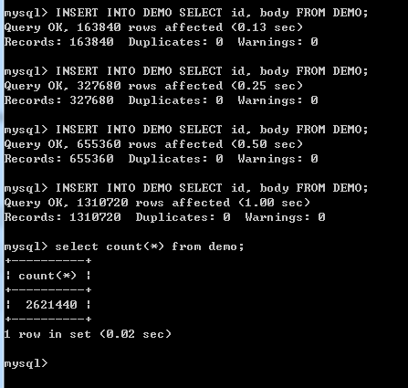 MYSQL优化之碎片整理_数据