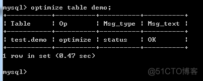 MYSQL优化之碎片整理_数据_05