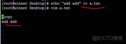 Linux中 echo命令 向文件中写入内容或追加内容_linux_04