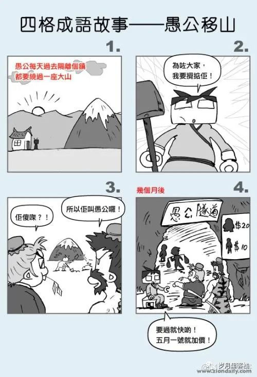 成语故事四格漫画简笔画_动漫_03