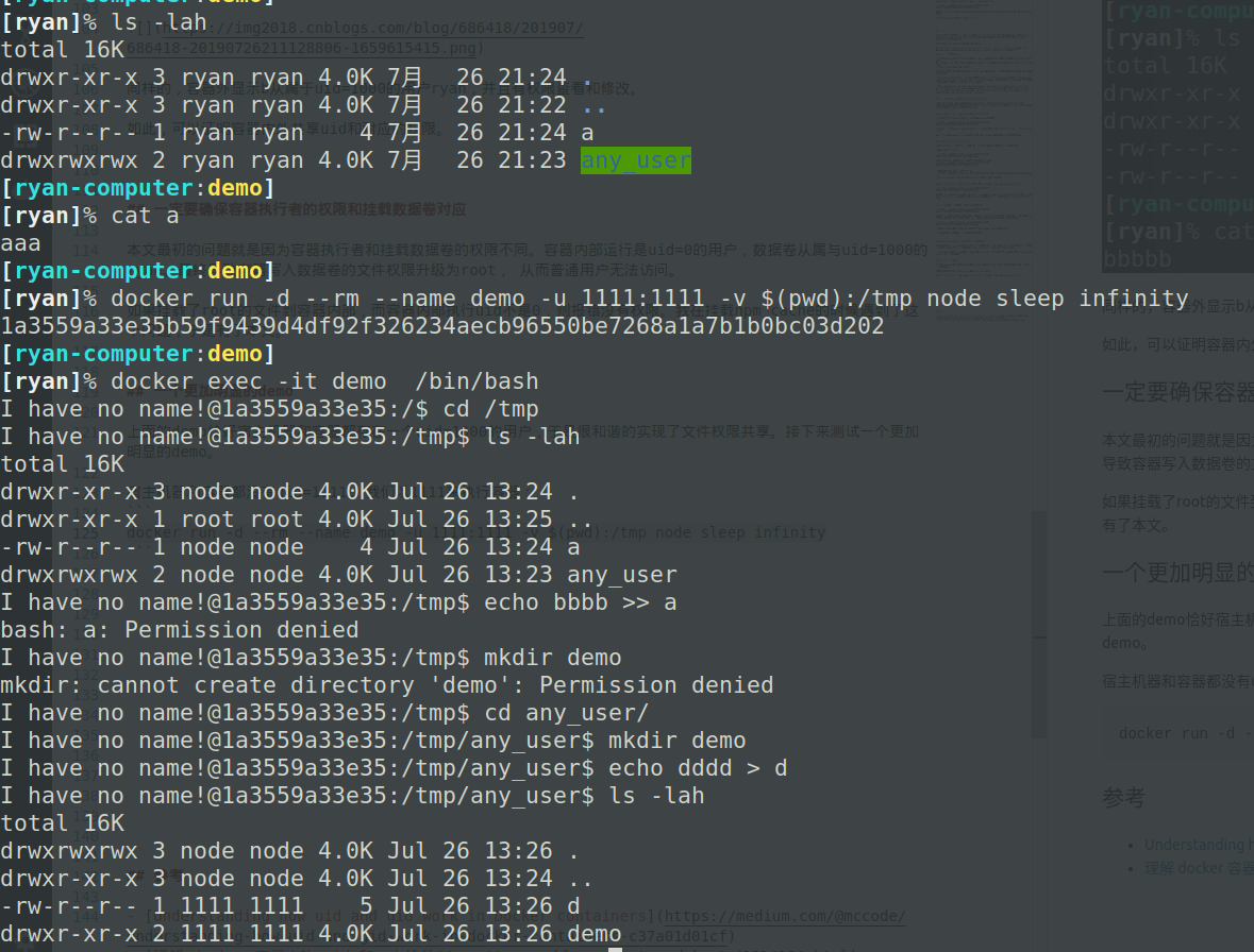 Docker挂载volume的用户权限问题 理解docker容器的uid 51cto博客 Docker Volume 权限
