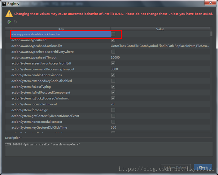 取消idea双击shift时出现的全局搜索     （使用pycharm IDE时出现的问题）_vim_03