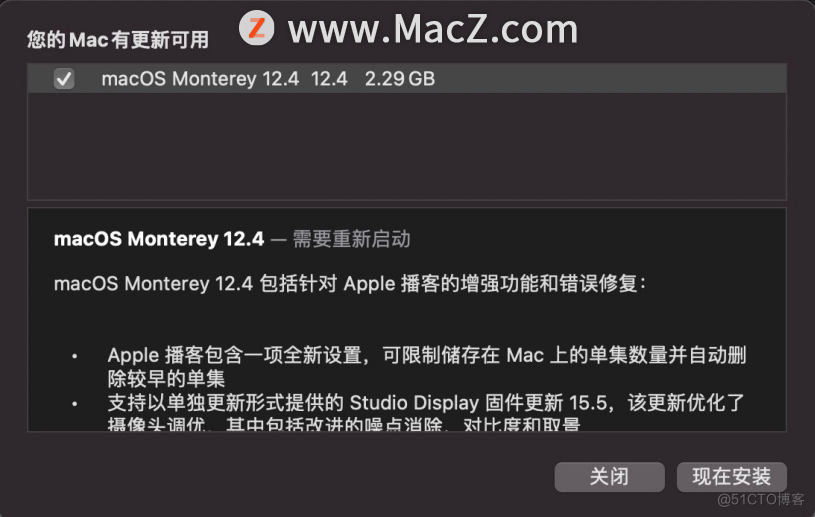 苹果 macOS 12.4 正式版发布_macos_02