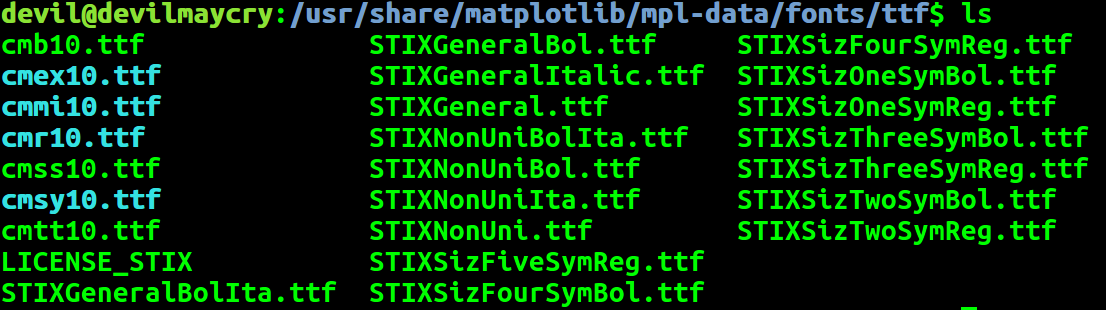 Ubuntu环境下   matplotlib     图例中文乱码_代码编写_05