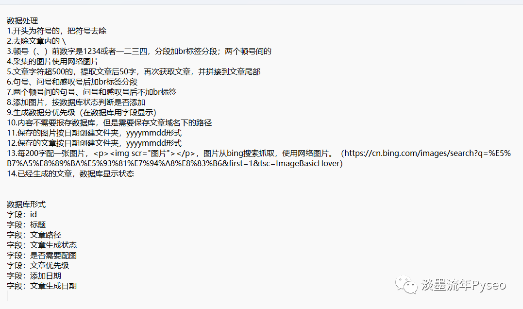 seo文章自动化数据清洗和处理并配上bing图_建站系统