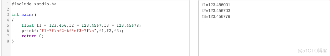 C语言 单精度和双精度实数输出_单精度和双精度实数输出_02
