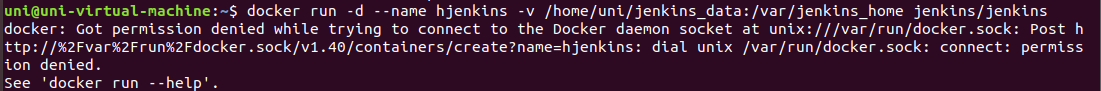 启动docker: Got permission denied while trying to connect to th_docker