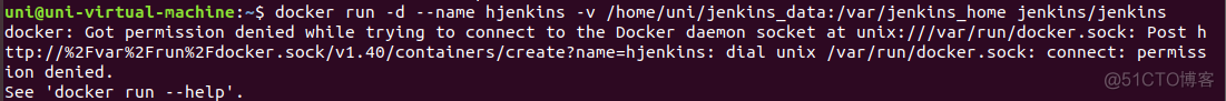 启动docker: Got permission denied while trying to connect to th_docker