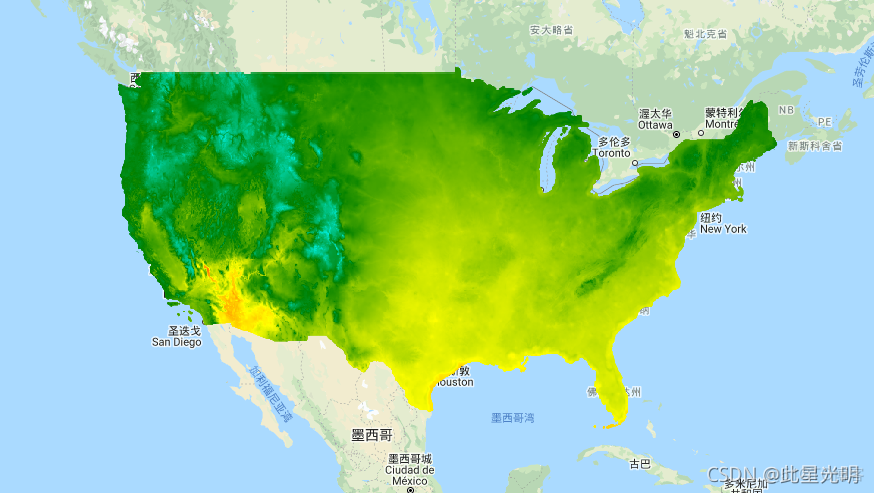 Google Earth Engine——美国1950-2099年降水、气温含预测数据集（1km）分辨率_降水