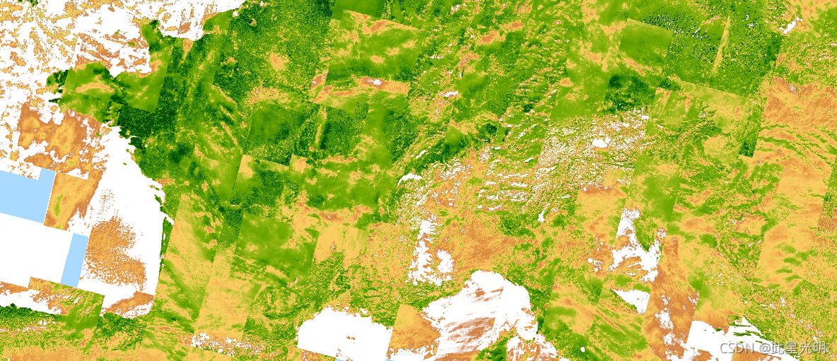 Google Earth Engine ——LANDSAT 7增强植被指数（EVI）数据集_EVI