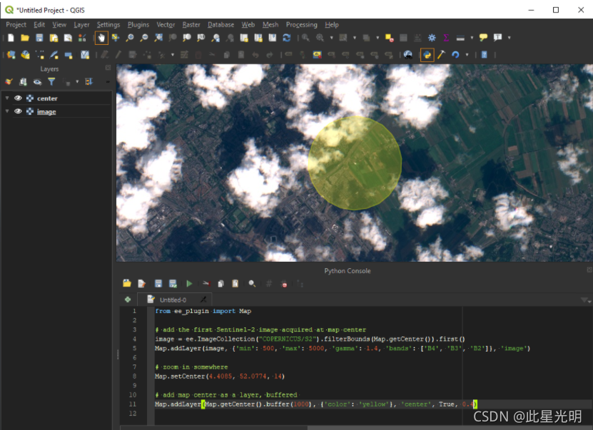 Google Earth Engine（GEE）——Qgis-earthengine使用 Python API 集成 Google Earth Engine 和 QGIS_GEE_03