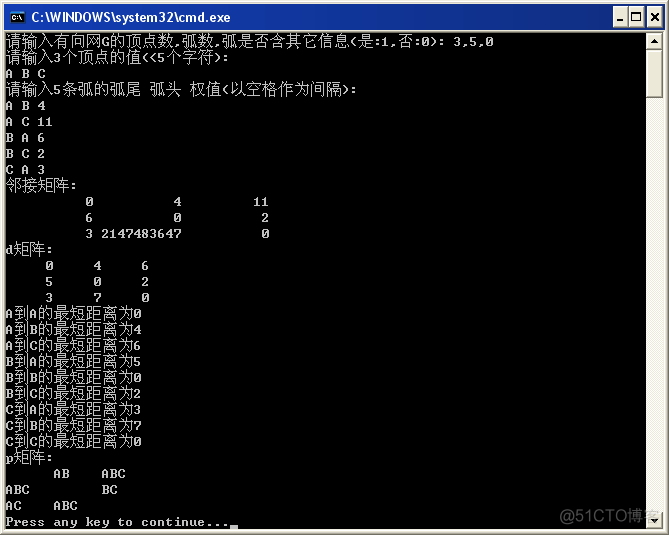 [数据结构]图相关算法_邻接矩阵_20