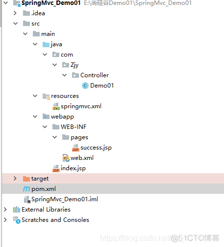 springmvc_第一个简单的入门程序_xml