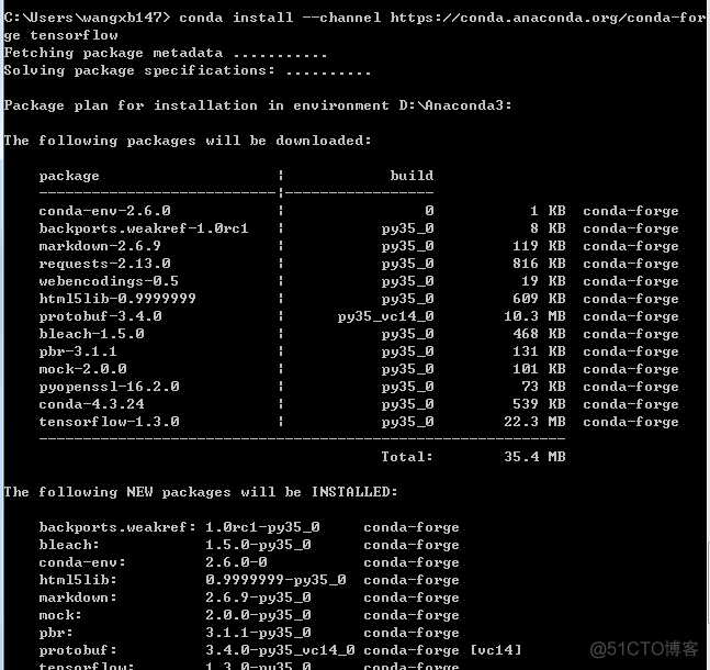 基于Anaconda Pip的Windows安装Tensflow教程_python_06