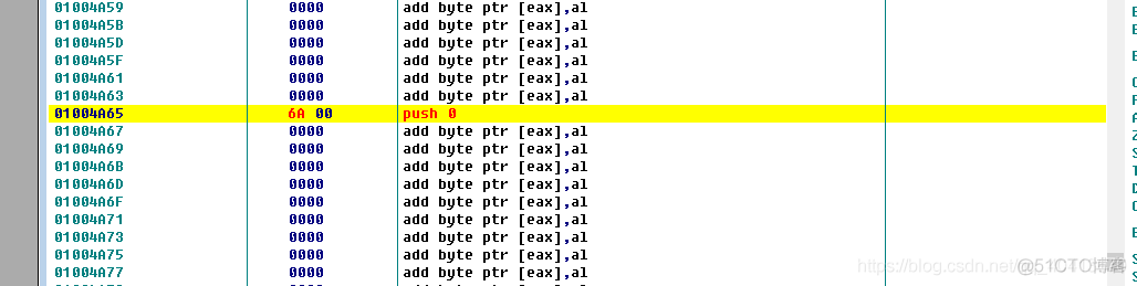 OD反汇编EXE添加一个启动时的消息框_html_09