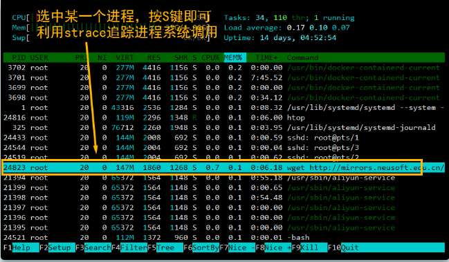 Linux常用系统性能监控工具_性能_07