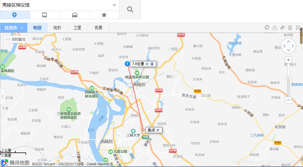 微信小程序 根据两个坐标点计算出两点之间的距离_地图