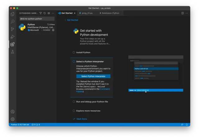 visual studio code extensions for python