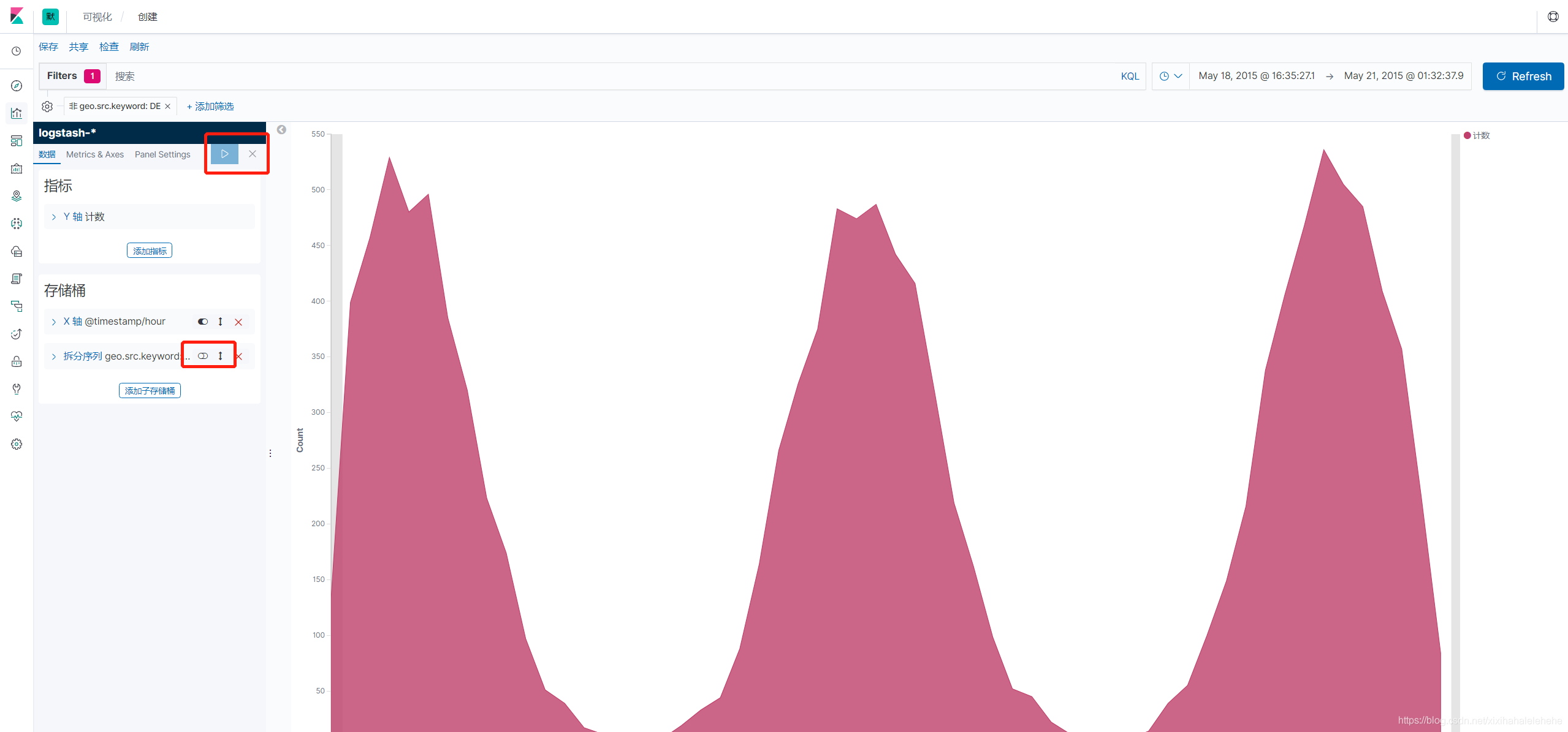 Elasticsearch 基本可视化组件介绍_饼图_21