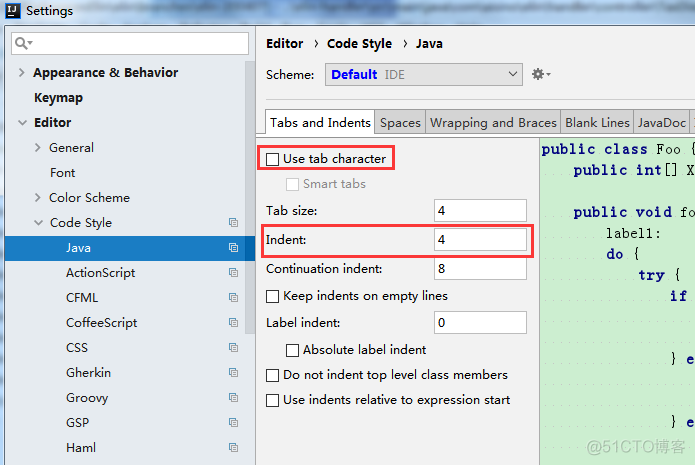 JetBrains IDE 中代码使用空格缩进，设置Tab键为4个空格_JetBrains